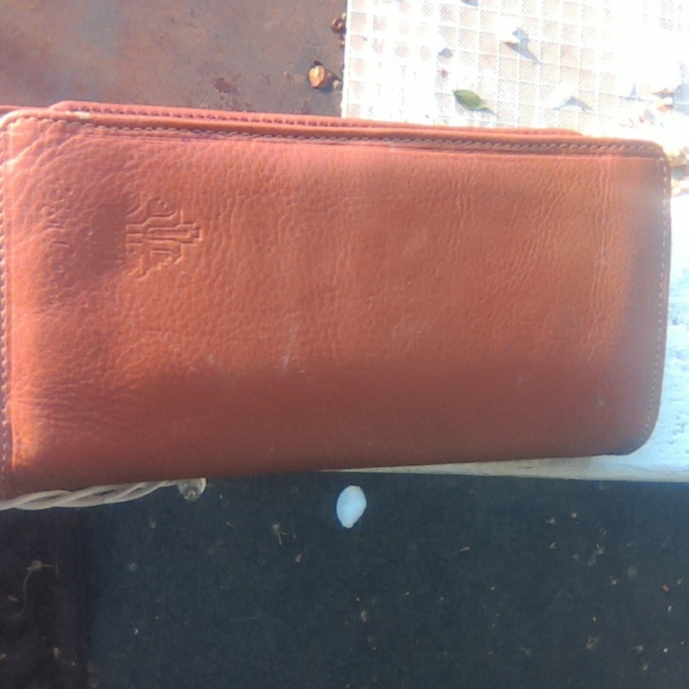 Deluxe leather checkbook,coin and credit card billfold Wallet . - Picture 4 of 6